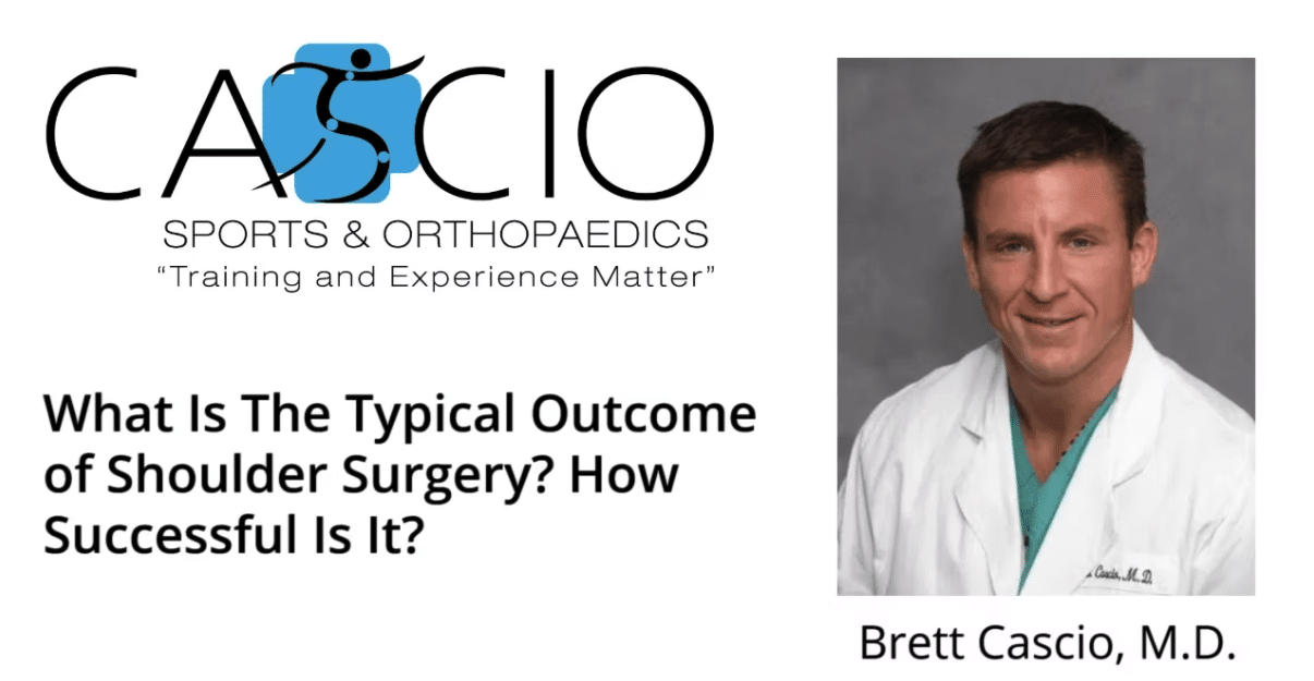 What is the typical outcome of shoulder surgery