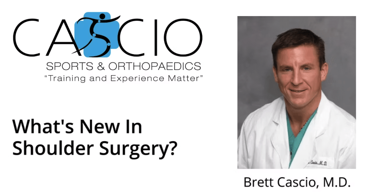 what's new in shoulder surgery