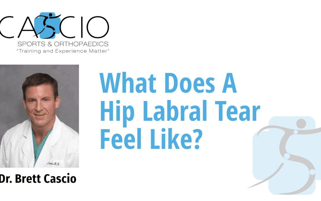 What Does A Hip Labral Tear Feel Like?